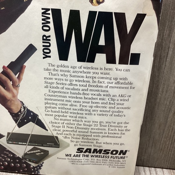 Guitar for the Practicing Musician Magazine October 1991 Skid Row w/post… - Picture 13 of 16